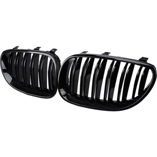 Gloss Black Car Front Kidney Grille Grill for BMW 5 Series E60 E61 M5 520I 535I 550I 2003-2010 Sedan