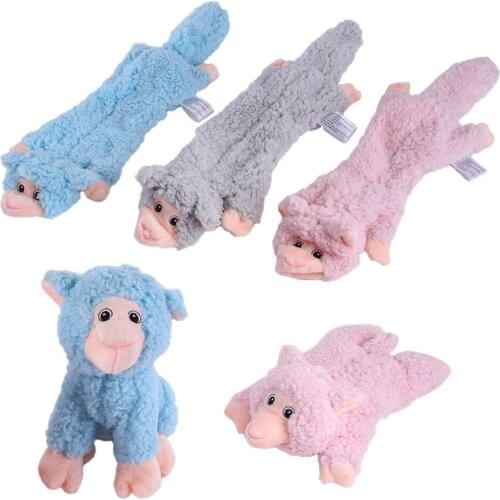 Dog Toys for Small Large Dogs Animal Shape Plush Pet Puppy Squeaky Chew Bite Resistant Sheep Toy Pets Accessories Supplies