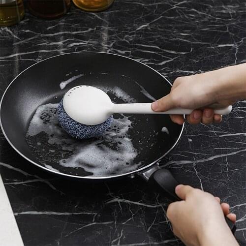 JSWORK Dish Pot Cleaning Brush Washing Tools Kitchen Accessories Gadgets Long Handle