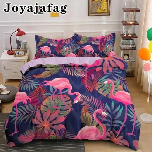 3D Animal Flamingo Printed Bedding Sets Single Double Queen King Size Duvet Covers Drop Shipping
