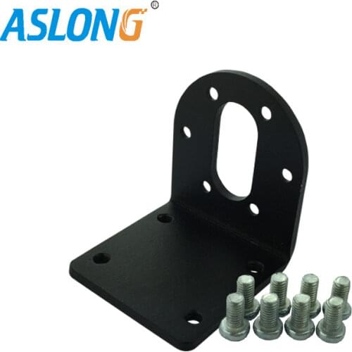 Bracket For 37Mm Gearbox Diameter Gear Motor Bracket L Shaped Mounting Metal Base Holder For 37Mm Motor Screw Hardware Diy