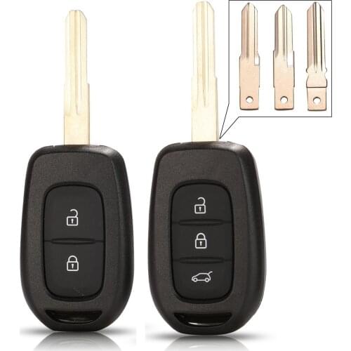 Kutery 2/3 Buttons Replacement Remote Car Key Shell Case Fob For Renault Sandero Dacia Logan Lodgy Dokker Duster 2016