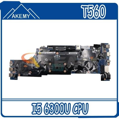 Akemy For Lenovo ThinkPad T560 P50S Laptop Motherboard CPU I5 6300U 100% Test Work FRU 01AY326 01AY306 01AY305 01AY325 01ER003