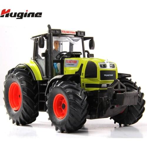 Tractor Model Farmer Car Toy Alloy New Pull Back With Lights&Music Transport Alloy Car Model Christmas Gift Toys For Children