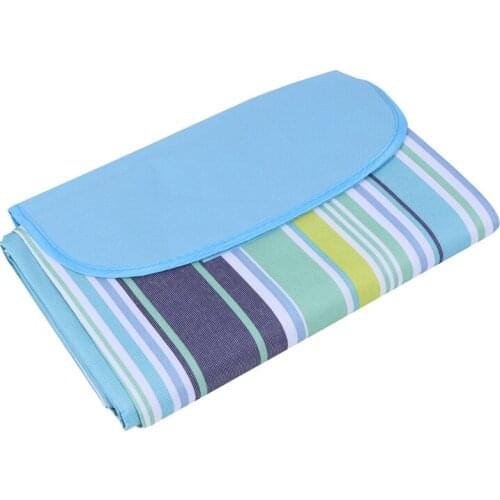 Outdoor Picnic Blanket Beach Mat for Outdoor Camping Beach Plaid Picnic Mat Moisture-Proof Mat for Outdoor Picnic Blue