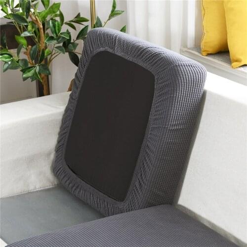 Solid Color Sofa Seat Cover Polar Fleece Jacquard Sofa Cushion Cover Sofa Cover Thick Stretch Removable Furniture Protector