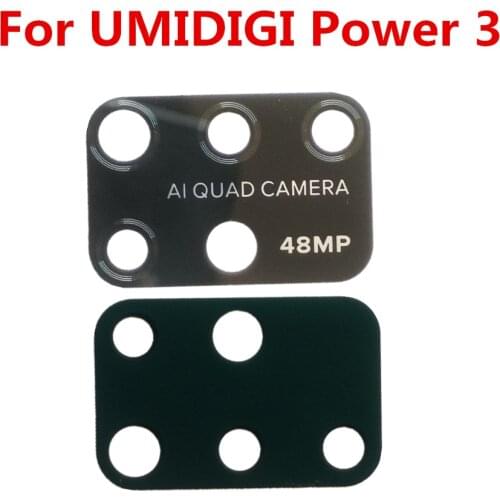 Original For UMIDIGI Power 3 Rear Back Camera Lens Glass Replacement Parts Accessories