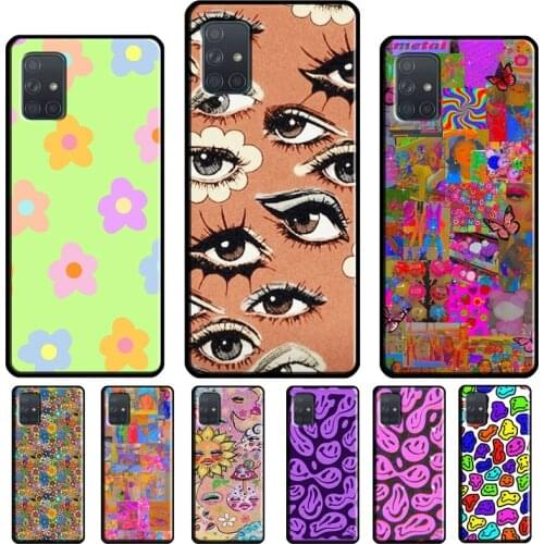 Psychedelic Indie Aesthetic For Samsung A12 A32 A42 A52 A72 A21S A20e A11 A31 A41 A51 A71 A10 A40 A50 A70 Phone Case