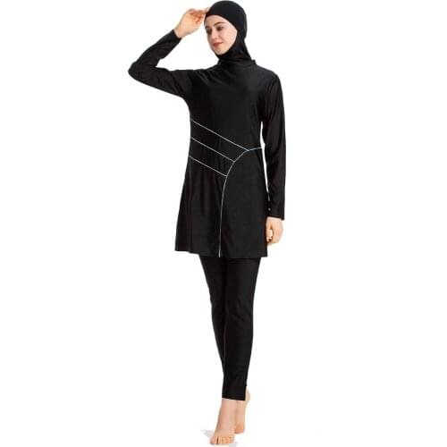 Plus Size 2020 New Islam Hijab Muslim Islamic Plus Size Muslim Swimwear Women Swimsuit Swim Surf Wear Sport Burkinis