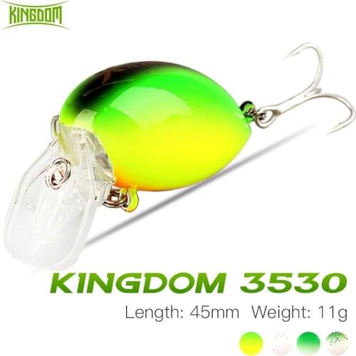 Kingdom Minnow Fishing Lure 45mm 11g Floating Crankbait Fishing Wobblers For Carp Bass Pike Trout