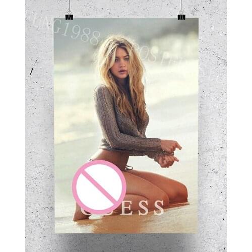 S052 Gigi Hadid 03 Star Sexy Beautiful Girl Model Wall Posters Prints Silk Art Painting For Home Bedroom Decor