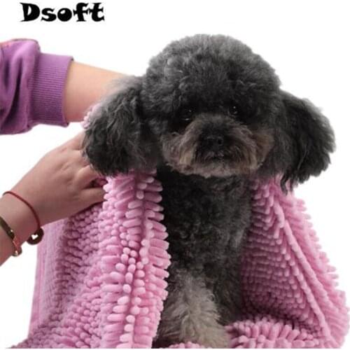 Pet Dog Towel Super Absorbent Pet Bath Towel Blanket Pet Towel Dry Hair Dog Towels Blanket Mattress Puppy Dog Towel