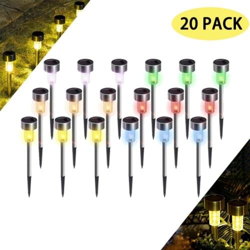 Solar Garden Light Outdoor Solar Lamp Stainless Steel Landscape Lawn Light For Pathway Patio Yard Lawn Decoration