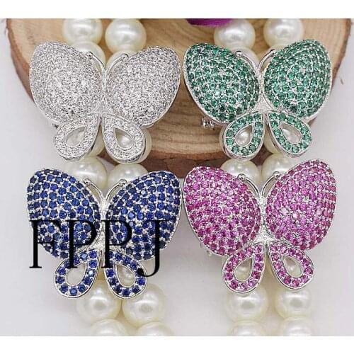 One pcs multicolor butterfly knoted plated Jewelry wholesale lock hook FPPJ FPPJ