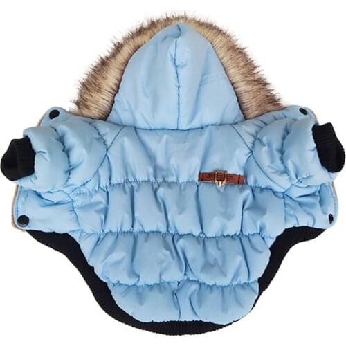 S-5XL Pet Dog Clothes Winter Warm Dog Coat Windbreaker+sponge Hooded Jacket for Puppy Large Dog Pet Clothes Warm Coat