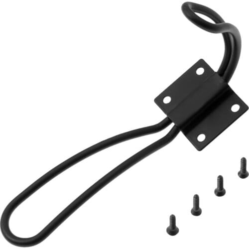 1pc Black Wall Hook Coat Bag Hat Hanger Robe Hooks 122*28mm Wall Hanging Hooks Home Kitchen Wall Door Holder