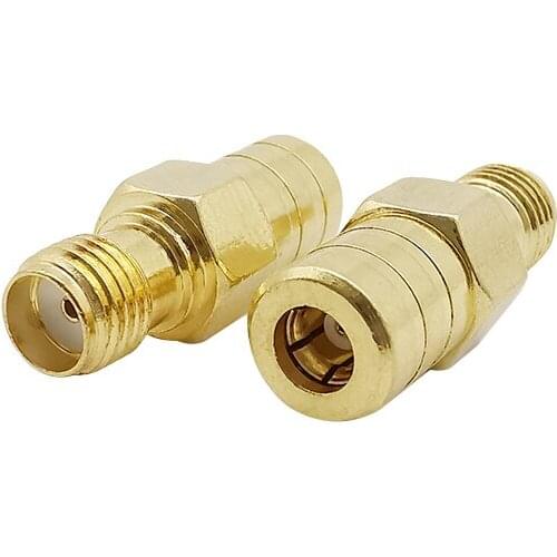 1PCS SMB Female Jack to SMA Female Jack RF Coaxial Coax Adapter SMA to SMB Connector for Coaxial Cable TV Antennas Wireless LAN