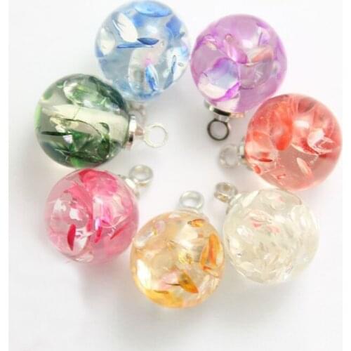 100 PCS Silver Feet Colored Resin Round Beads Buttons Shirt Cardigan Pearl Buttons Spot Seven Colors 10MM