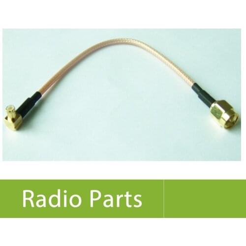 100X Free Shipping Right Angle Male MCX to SMA Male Connector RG316 Pigtail Extension Cable