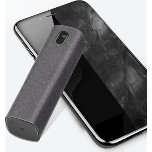 2Pcs Touchscreen Cleaners 2 In 1 Spray Portable Microfiber Computer Mobile Phone Screen Dust Removal Tool Screen Cleaner