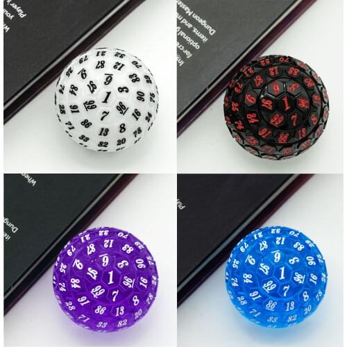 Poludie 7Pcs/Set DND Dice Set D4 D6 D8 D10 D% D12 D20 Translucent Polyhedral Dice for Pathfinder Role Playing Game D&D RPG MTG