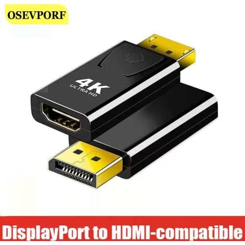 DisplayPort to HDMI-compatible Adapter Display Port Converter Male to Female Converter Video Audio For PC Laptop Projector HDTV
