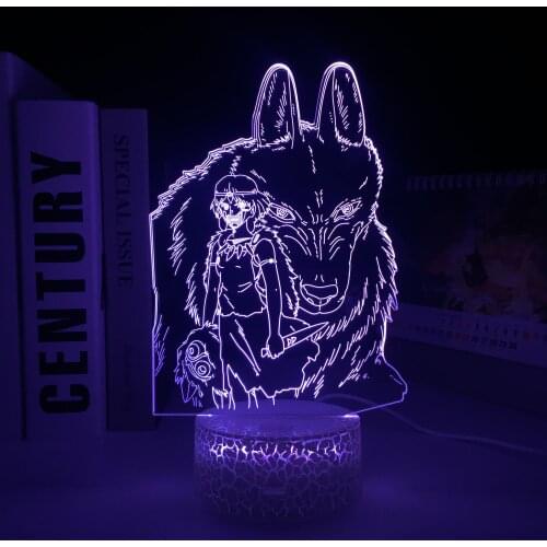 Animation Peripherals 3D LED Lamp Home Bedrooom Table Decoration Night Light for Couple Children Festival Birthday Gifts
