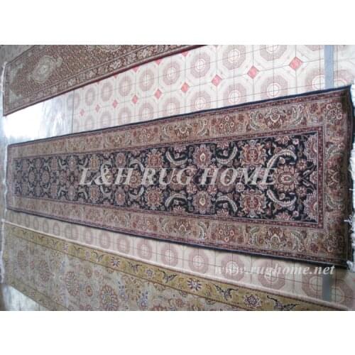 Free shipping 2.5'x12' 160 Line persian woolen carpet , hand knotted woolen persian runner Oriental Persian Area Rug