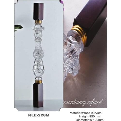 Freeshipping 950mm Dia 100mm Acrylic Archic Royal Pantinated Pole Pillar Baluster Post for Stair and Handrail