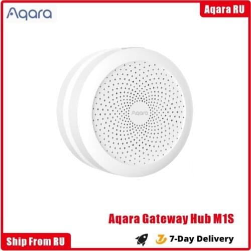 2021 Newest Aqara Hub M1S Gateway with RGB Led Night Light Zigbee 3.0 Siri Voice APP Smart Remote Control Work Mijia APP HomeKit