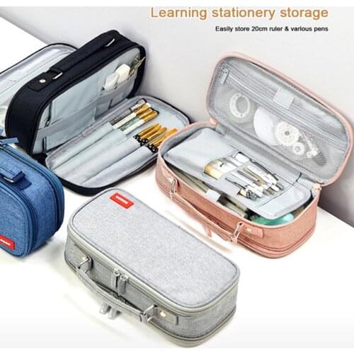 Pencil Case Big Capacity Storage Pouch Stationery Bag for School Office Students Cosmetic Bag Pouch Travel Bag Tote