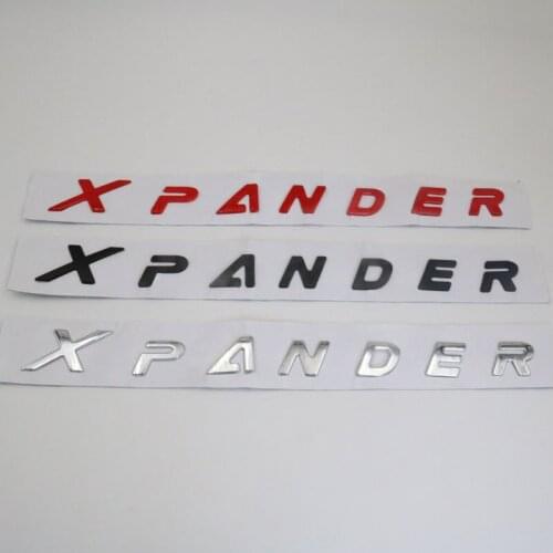 For Mitsubishi Xpander Emblem Car Logo Sticker Plastic Word Auto Trunk Custom 3D Letter Badge Name Plate Decal