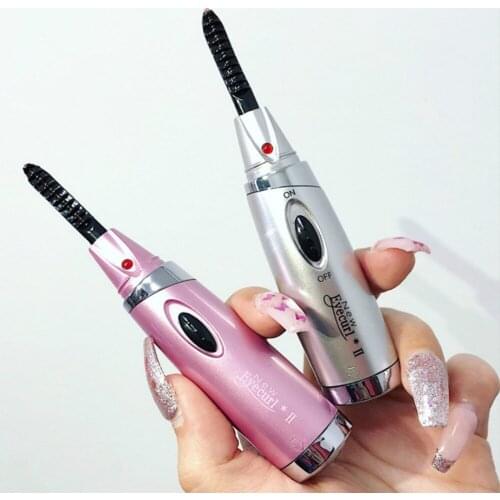 Electric Eyelash Curler 6colors Eyelash Curling Heating Eyelash Curlers Hot Eyelash Rollers Mini Eyelash Curler Electric Lasting
