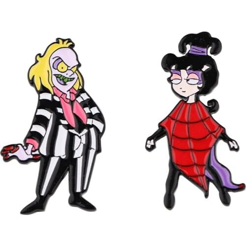 PF601 Dongmanli Couples Anime Figures Enamel Pins Badge Brooch Backpack Bag Collar Lapel Decoration Jewelry Gifts for Friends