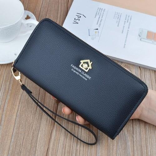 New Stylish Brand Designer Wristband Womens Wallet Many Departments Clutch Wallet Female Long Large Card Purse Ladies Handbag