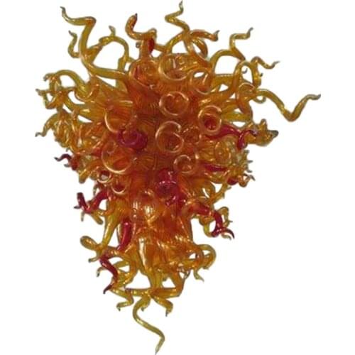 Creative Modern Hand Blown Glass Chandeliers Brown Color LED Pendant Lighting Fixture House Decoration Living Room Dining Room