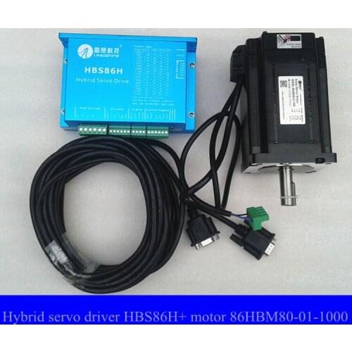 Leadshine Easy Servo Products CNC system Hybrid servo system HBS86H driver and Hybrid servo motor 86HBM80-01-1000