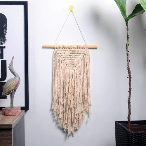 Macrame Bohemian Tassel Tapestry Handmade Simple Home Decoration Tapestry