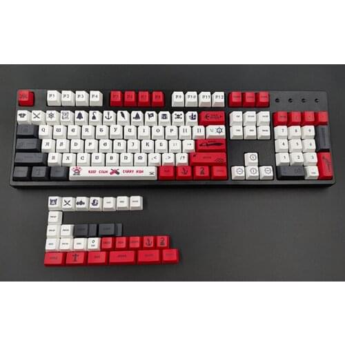 131-key Pirate Theme Dye-subbed PBT Keycaps OEM Profile for Cherry MX Switche for 61 64 87 96 980 104 108 mechanical keyboard