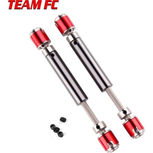 2PCS 110-138mm Metal CVD Drive Shaft for 1/10 RC Rock Crawler Axial SCX10 D90 S17