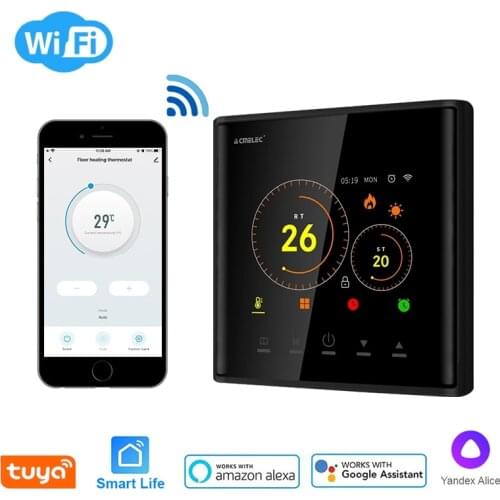 Tuya Smart Wired Wall-hung Furnace Temperature Controller Room Temperature Remote Controller for Google Home\Aleax