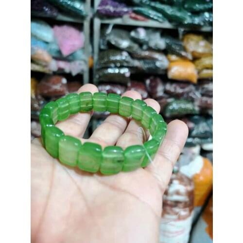 Natural CRYSTAL Jade Bracelet Jewellery Lucky Exorcise Evil Spirits Auspicious Amulet Fine Jade Jewelry Bracelet