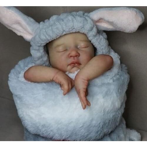 NPK 16inch Mariza Premie Baby Size Reborn Doll Kit Sleeping Baby Unfinished Doll Parts