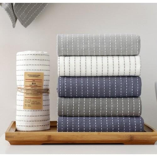 Face Towel High Quality Luxurious Soft Plain Weave Face Towel Bathroom Strong Absorbent Adult 100% Pure Cotton
