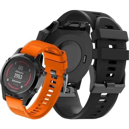 Quick fit Sport Silicone watchband For Garmin Fenix 5X 5X PLUS 3 3HR Smart watch accessories replacement 22mm man bracelet strap