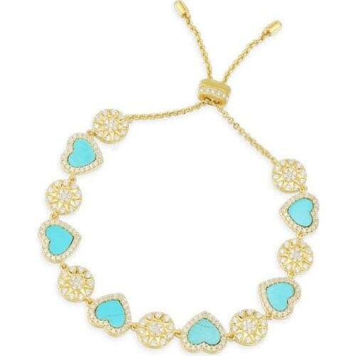 SOELLE Fashion S925 Sterling Silver Blue Heart Sun Adjustable Bracelet Women June UN APRES MIDI A LA PlAGE Series Brand Jewelry