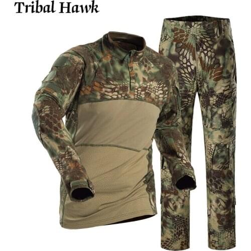 TRIBAL HAWK Mens Camouflage T-Shirts