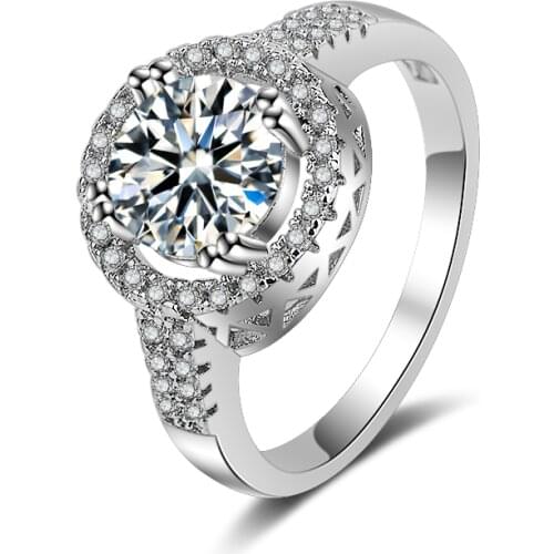 YaYI Jewelry Fashion Princess Cut Prong Setting White AAA Cubic Zirconia Silver Color Engagement Wedding Party Leaves Gift Rings