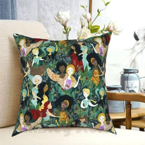 Sisterhood Pillow Case Printed Home Soft DIY Pillow cover Womens Sisterhood Womens Girls Friendship Friend Sisters Nature