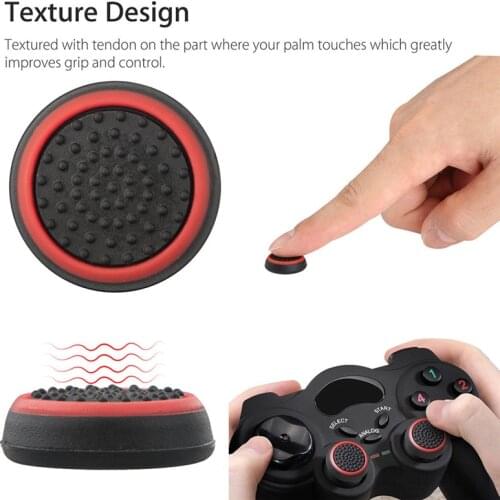 4pcs Silicone Analog Thumb Stick Grips Cover For Xbox 360 One Playstation 4 For PS4/PS3 Pro Slim Gamepad Cap Joystick Cap Cases